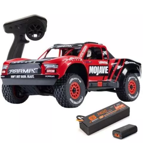 Set Di Mozzi Esagonali In Metallo Rosso Per Arrma Mojave Grom (4 Pezzi) - ARA311231 - Foto 3
