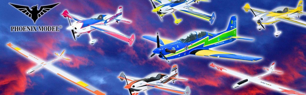 Phoenix models Aerei RC Acrobatici, Riproduzioni, Jets, 3D, Alianti