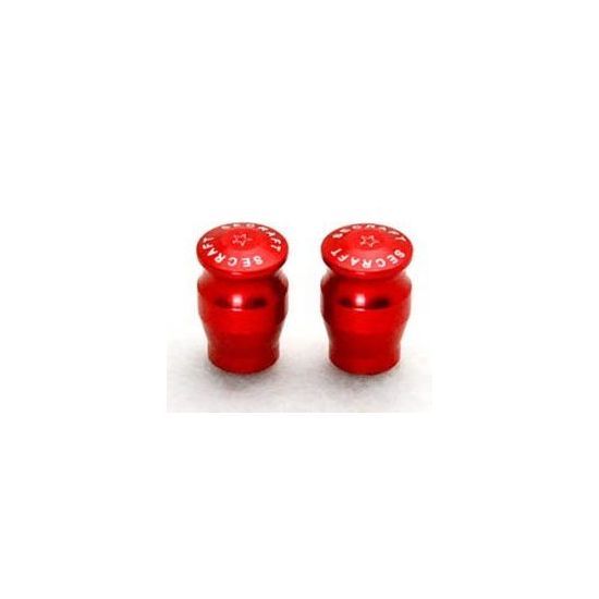 Secraft Cappucci misura M alluminio ROSSI per interruttori TX (2 pz)