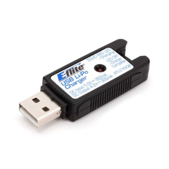E-flite Caricabatterie Lipo 1S USB