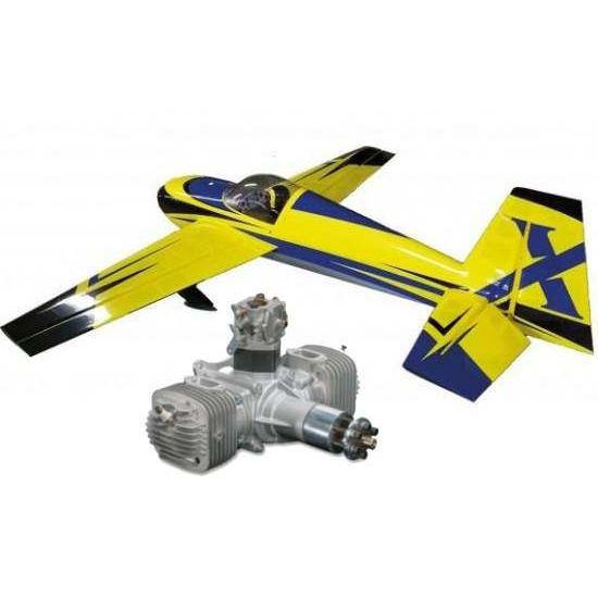 Extreme Flight Slick 580 105.5 ARF Giallo/Blue - 267cm + DLE 120 Aeromodello acrobatico