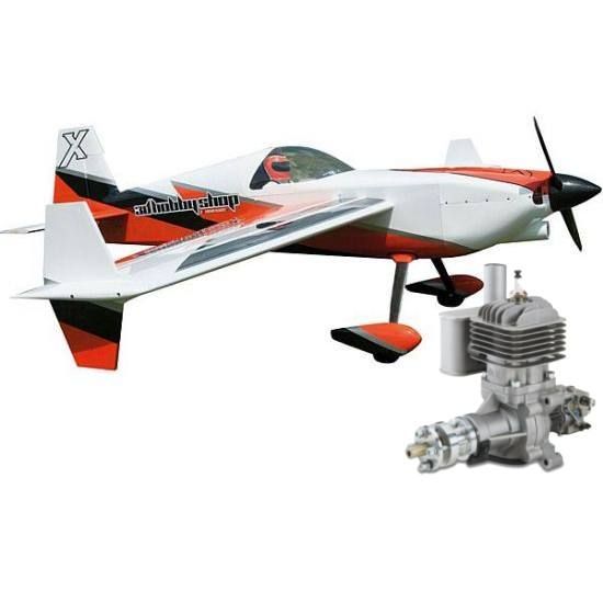3DHobbyShop Edge 540 75 Arancio/Bianco ARF + DLE30 Aeromodello acrobatico