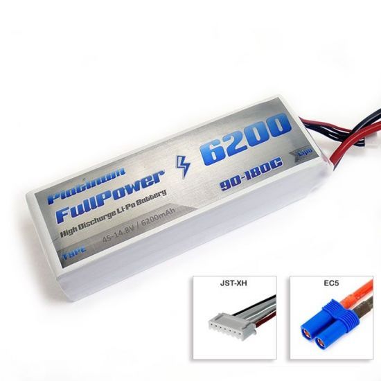 FullPower Batteria Lipo 4S 6200 mAh 90C PLATINUM - EC5