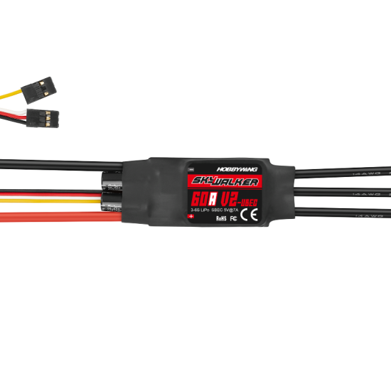 HobbyWing Variatore SkyWalker 60A V2 UBEC