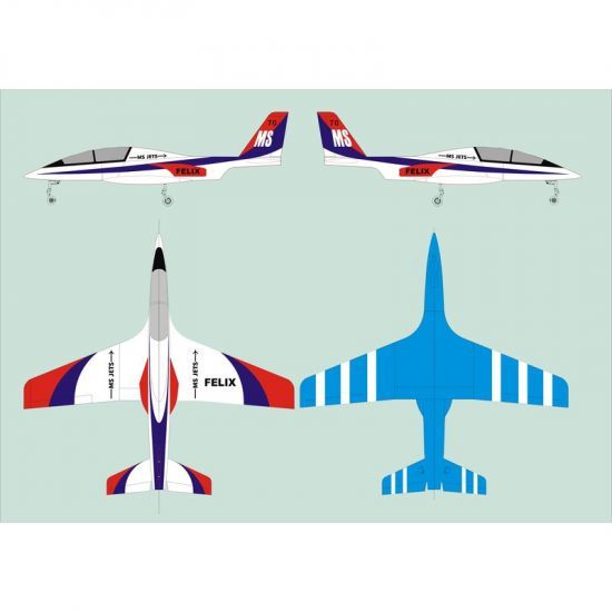 JMB Jets FELIX SportJet Blue - Aeromodello a turbina