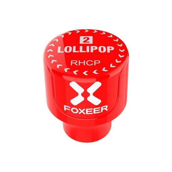 Foxeer Antenna Lollipop V2 Stubby 5.8ghz RHCP SMA Red
