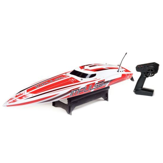ProBoat Impulse 32 6S Brushless White/Red RTR Motoscafo elettrica