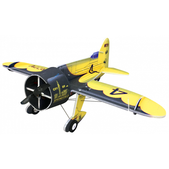 RC Factory Gee Bee Black/Yellow (Backyard Series) Aeromodello acrobatico