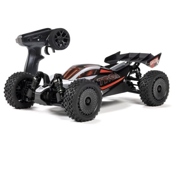 Arrma TYPHON GROM 223S BLX 1/14 Brushless 4X4 RTR con DSC, Argento - Buggy Elettrico