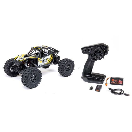 Axial UTB18 Capra 4WS 4X4 1/18 RTR Brushed Rock Crawler Giallo - Automodello elettrico Crawler
