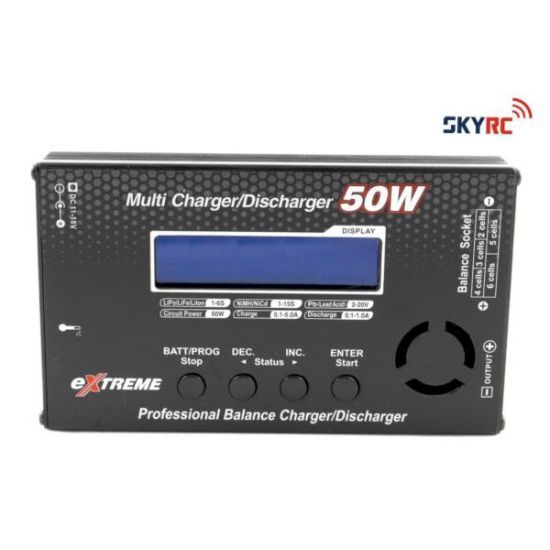 SkyRC Extreme 50W/5A 1-6S 12V Caricabatterie