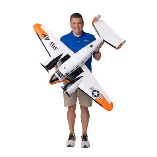 E-flite Beechcraft D18/RC-45J 1.5m PNP - Aereo Elettrico Riproduzione