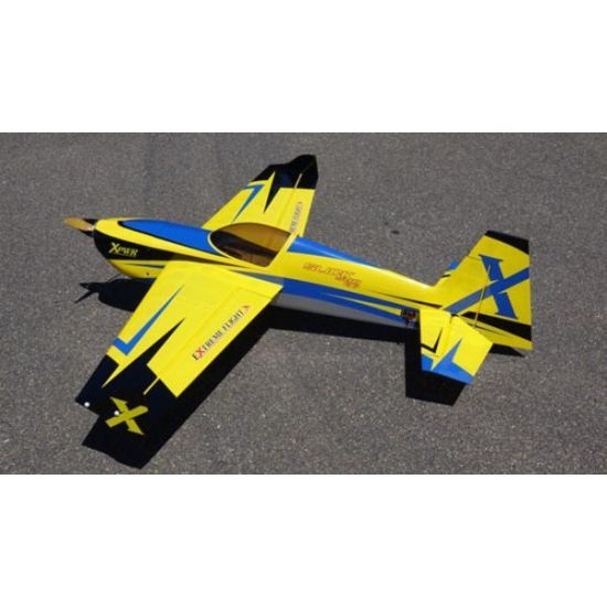 Extreme Flight Slick 580 60 V2 Giallo/Blu - 152cm Aeromodello acrobatico