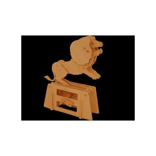 Jonathan Automata Flatbis Lion in legno piatto da montare
