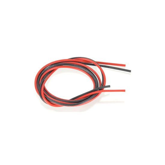 Robbe cavo siliconico rosso-nero 1,4 mm² AWG16 (1+1 mt)