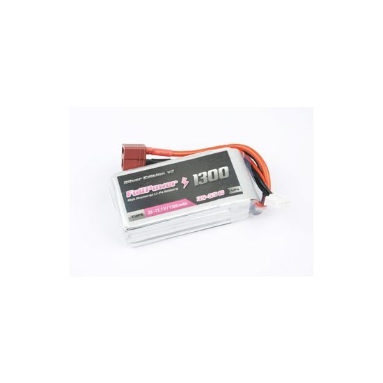 FullPower Batteria Lipo 2S 1300 mAh 35C Silver V2 - DEANS