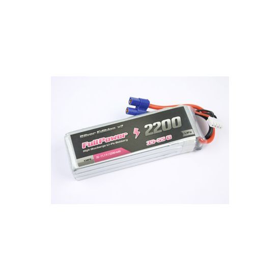 FullPower Batteria Lipo 3S 2200 mAh 35C Silver V2 - EC3