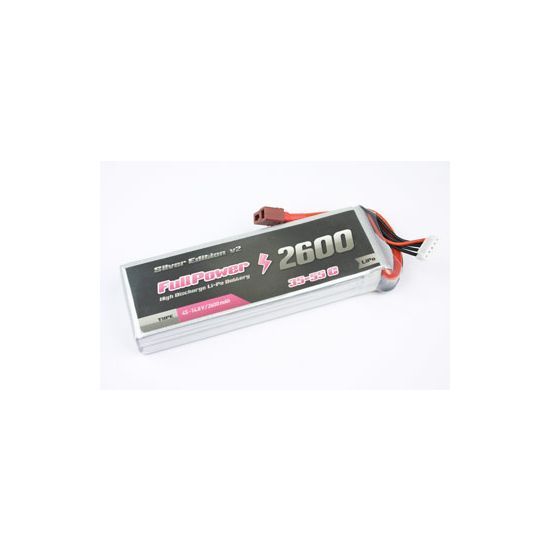 FullPower Batteria Lipo 4S 2600 mAh 35C Silver V2 - DEANS