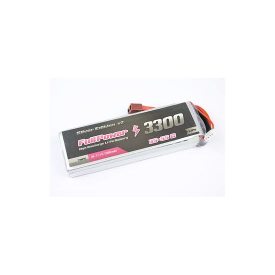 FullPower Batteria Lipo 2S 3300 mAh 35C Silver V2 - DEANS