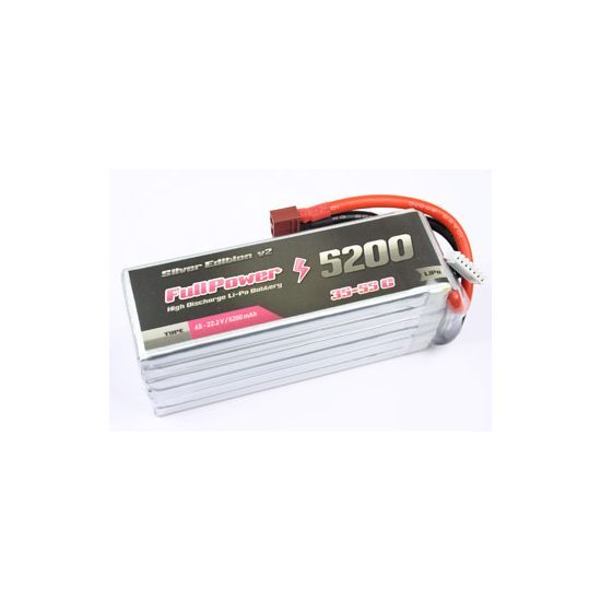 FullPower Batteria Lipo 3S 5200 mAh 35C Silver V2 - DEANS