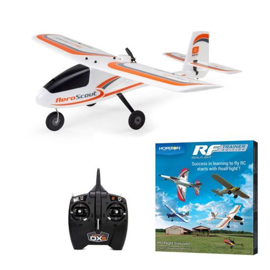 Hobbyzone AeroScout S2 1.1m SAFE RTF Basic con RealFlight - Aeromodello Scuola