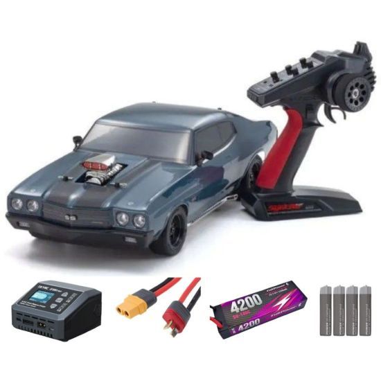 Kyosho Fazer MK2 VE Chevy Chevelle ’70 SuperCharged 1:10 Automodello elettrico Brushless SUPER COMBO