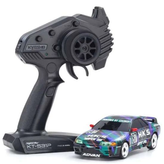 Kyosho Mini-Z AWD Nissan Skyline GT-R R32 1993 HKS 87 - Automodello elettrico