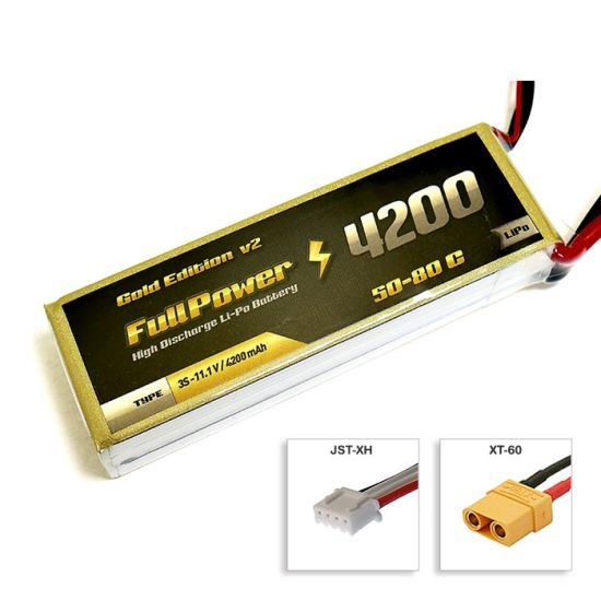 FullPower Batteria Lipo 3S 4200 mAh 50C Gold V2 - XT60