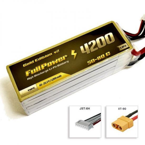FullPower Batteria Lipo 6S 4200 mAh 50C Gold V2 - XT90