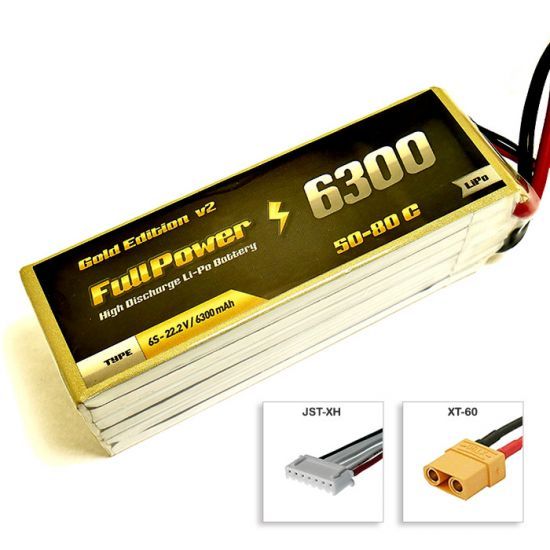 FullPower Batteria Lipo 6S 6300 mAh 50C Gold V2 - XT60