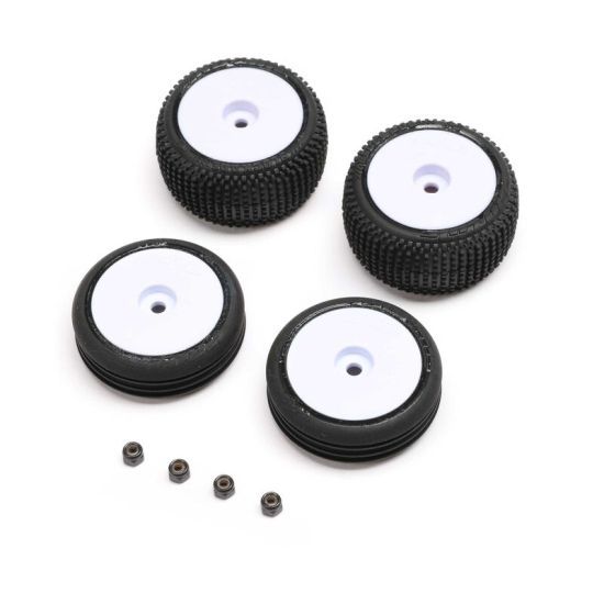 Losi Ruote complete Micro-B 1/24 Bianche - LOS-1763