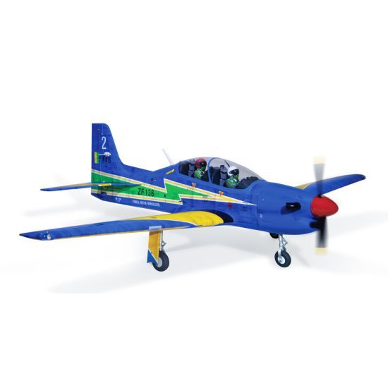 Phoenix Model Tucano 50cc V3 240cm 1/4 CARBON + carrelli retrattili elettrici Aeromodello riproduzione