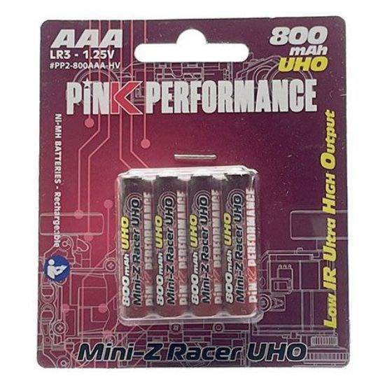 Pink Performance Batterie MiniStilo ricaricabili NiMh AAA 800mA HV 1,25V (4 pz)