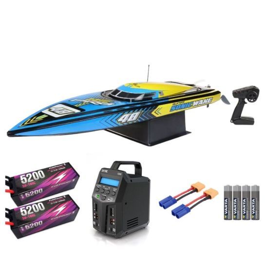 ProBoat Super Sonicwake 48 8S Self-Righting Brushless Deep-V - Motoscafo elettrico SUPER COMBO