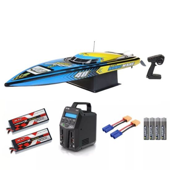 ProBoat Super Sonicwake 48 8S Self-Righting Brushless Deep-V RTR - Motoscafo elettrico SUPER COMBO MX