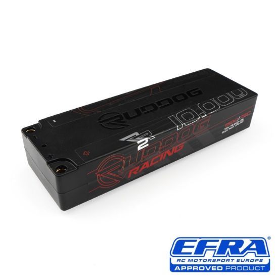 Ruddog Batteria Lipo HV 2S 10000mAh 75/150C Racing RR2 25mm Stick Pack Hardcase