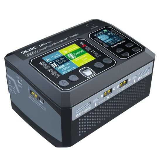 SkyRC D750 MIX 9-49/220V 2 Uscite 1-8S 1100W Caricabatterie
