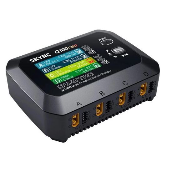 SkyRC Q100 Neo 4x60W 10-30/220V 1-4S Caricabatterie