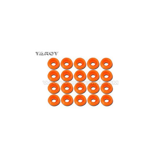 Tarot Rondelle ad incasso 2.5mm 20 pz arancione