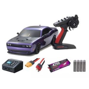 Kyosho Fazer MK2 Dodge Challenger SRT DEMON 1:10 Readyset Automodello elettrico SUPER COMBO