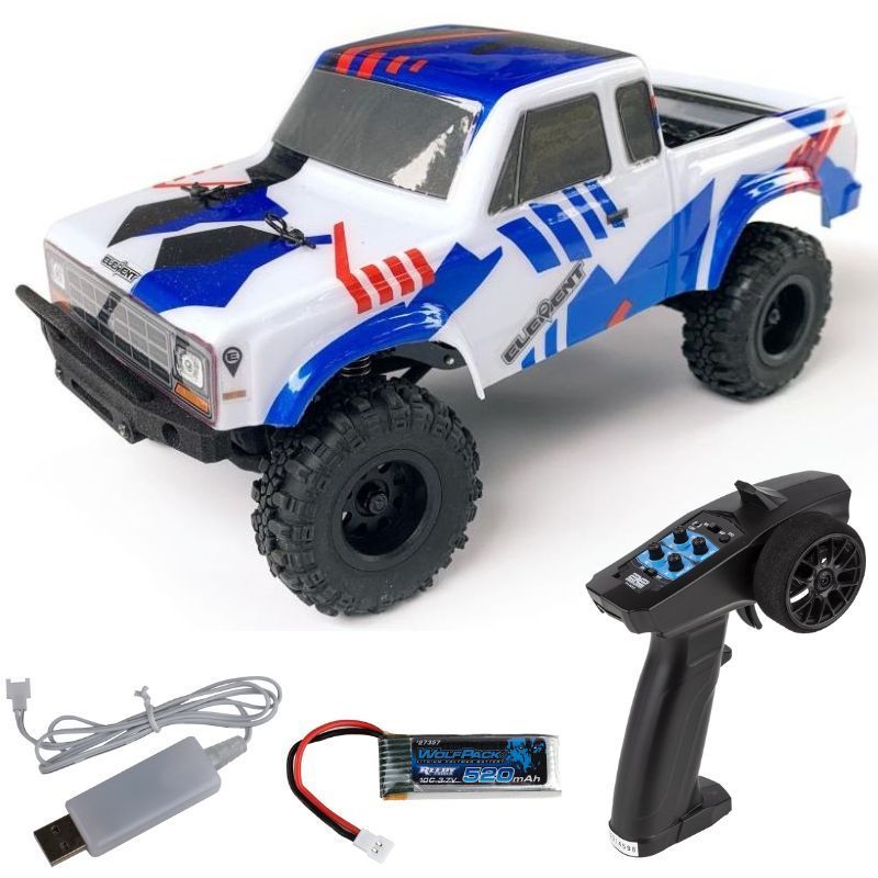 Element RC by Team Associated Enduro24 Sendero Trail Truck 1/24 rossa/blu RTR - Automodello elettrico Scaler