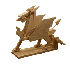 Jonathan Automata Dragone legno assemblato