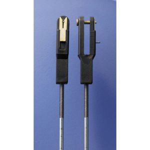 Dubro Forcelle nylon 2mm con perno in metallo (2 pz)