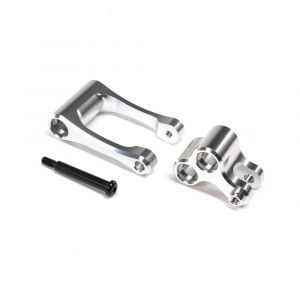 Losi Aluminum Knuckle & Pull Rod, Silver: PM-MX - LOS364001