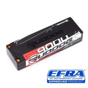 Ruddog Batteria Lipo RACING 2S 9000mAh 7.6V High Voltage 75/150C HardCase
