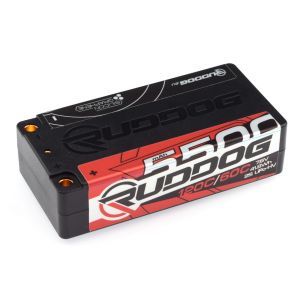 Ruddog Batteria Lipo GRAPHENE 2S 5500Ah 7.6V High Voltage 60/120C HardCase SHORT