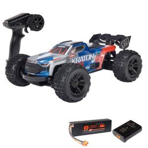 Arrma Mini Kraton 3S DSC 1/16 4X4 RTR Brushless Rosso/Blu - Automodello Monster Truck Elettrico