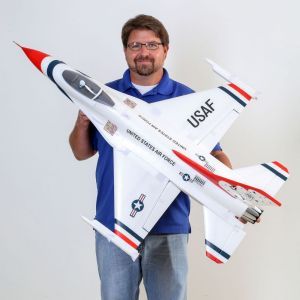 E-flite F-16 Thunderbirds 70mm EDF BNF Basic AS3X SAFE Jet elettrico