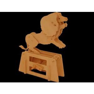 Jonathan Automata Flatbis Lion in legno piatto da montare