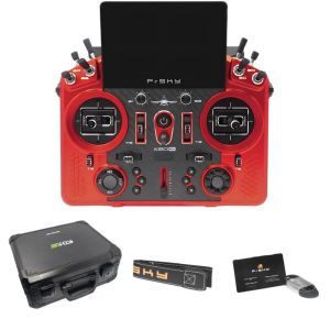FrSKY Tandem X20 PRO AW Plain Rosso Metallizzato - Radiocomando 24CH + Valigia alluminio
